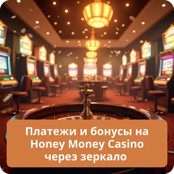 Платежи и бонусы на Honey Money Casino через зеркало